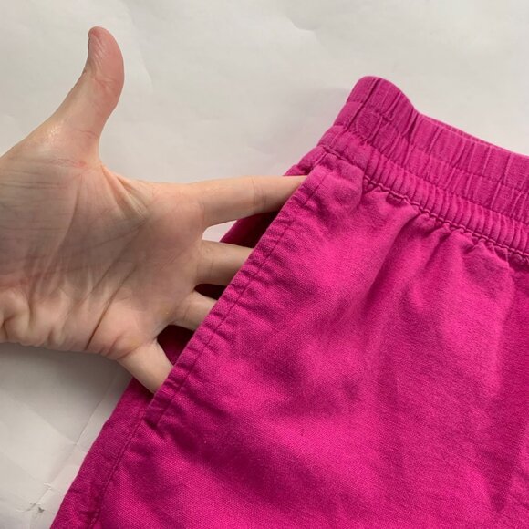 Old Navy Polarized Pink Linen Blend High RIse Pull On Shorts M - Picture 2 of 6